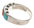 Apple Coral Southwest Turquoise Silver Jewelry Ring Size 6-3/4 MW64324